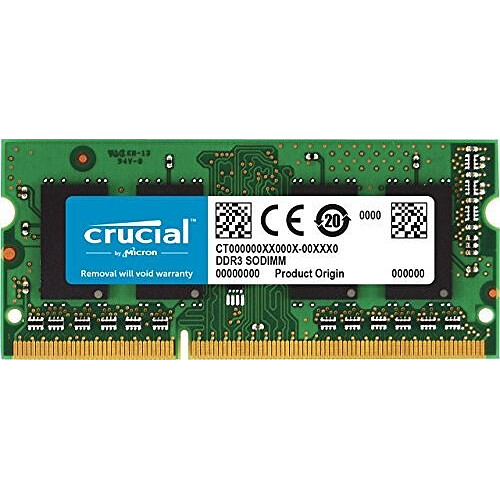 Crucial DDR3 4Gb 1333MHz CT4G3S1339MCEU PC3-10600 CL9 SODIMM 204pin 1.35V/1.5V for Mac (CT4G3S1339MCEU)