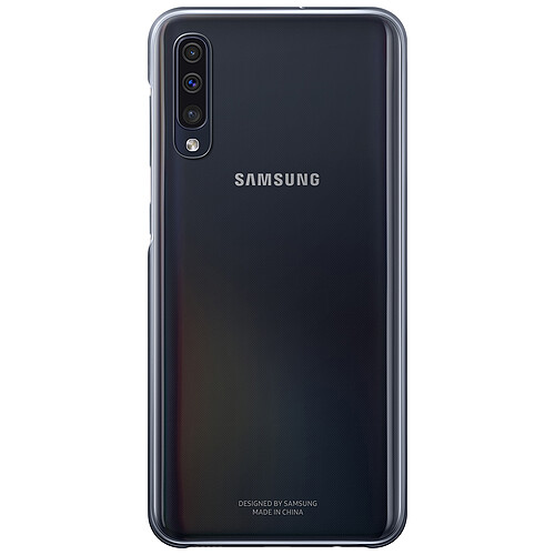 Coque rigide noire et transparente Evolution Samsung pour Galaxy A50 A505