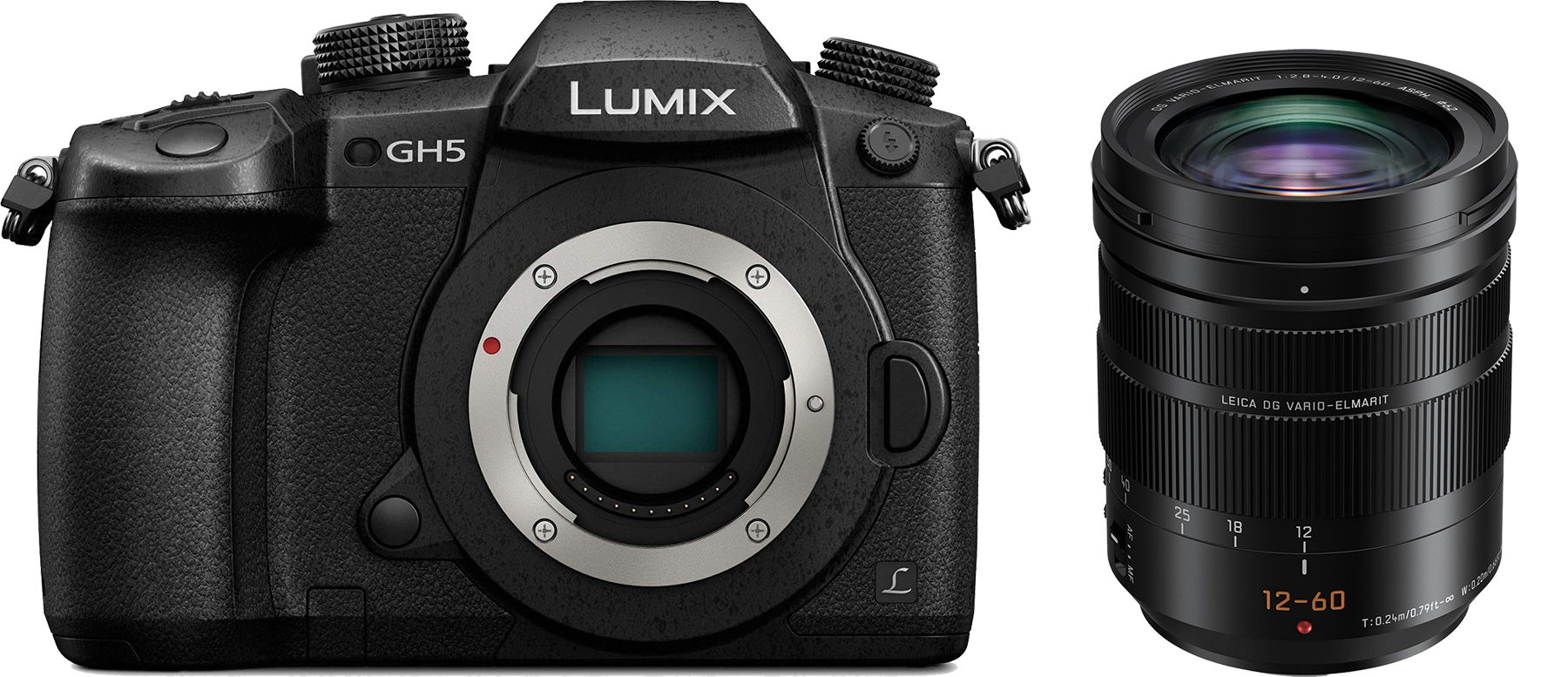 Panasonic Lumix DC-GH5 + 12-60mm - Noir - Appareil photo numérique