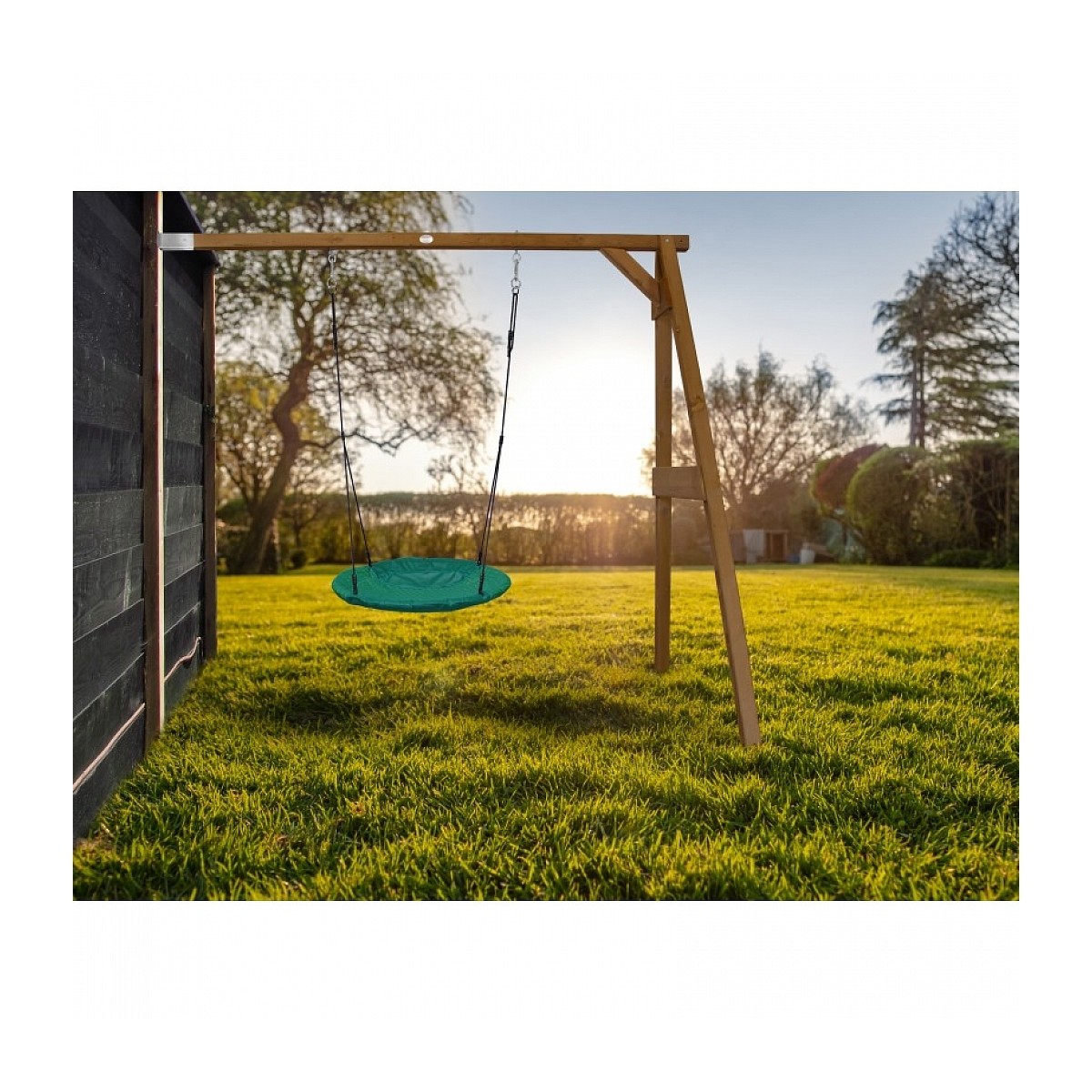 AXI Portique En Bois FSC - 2 Balançoires Enfant En Marron Balancoire Pour Enfants Pour Lexterieur Le Jardin 2 Agres AXI Portique En Bois FSC - 2 Balançoires Enfant En Marron Balancoire Pour Enfants Pour Lexterieur Le Jardin 2 Agres