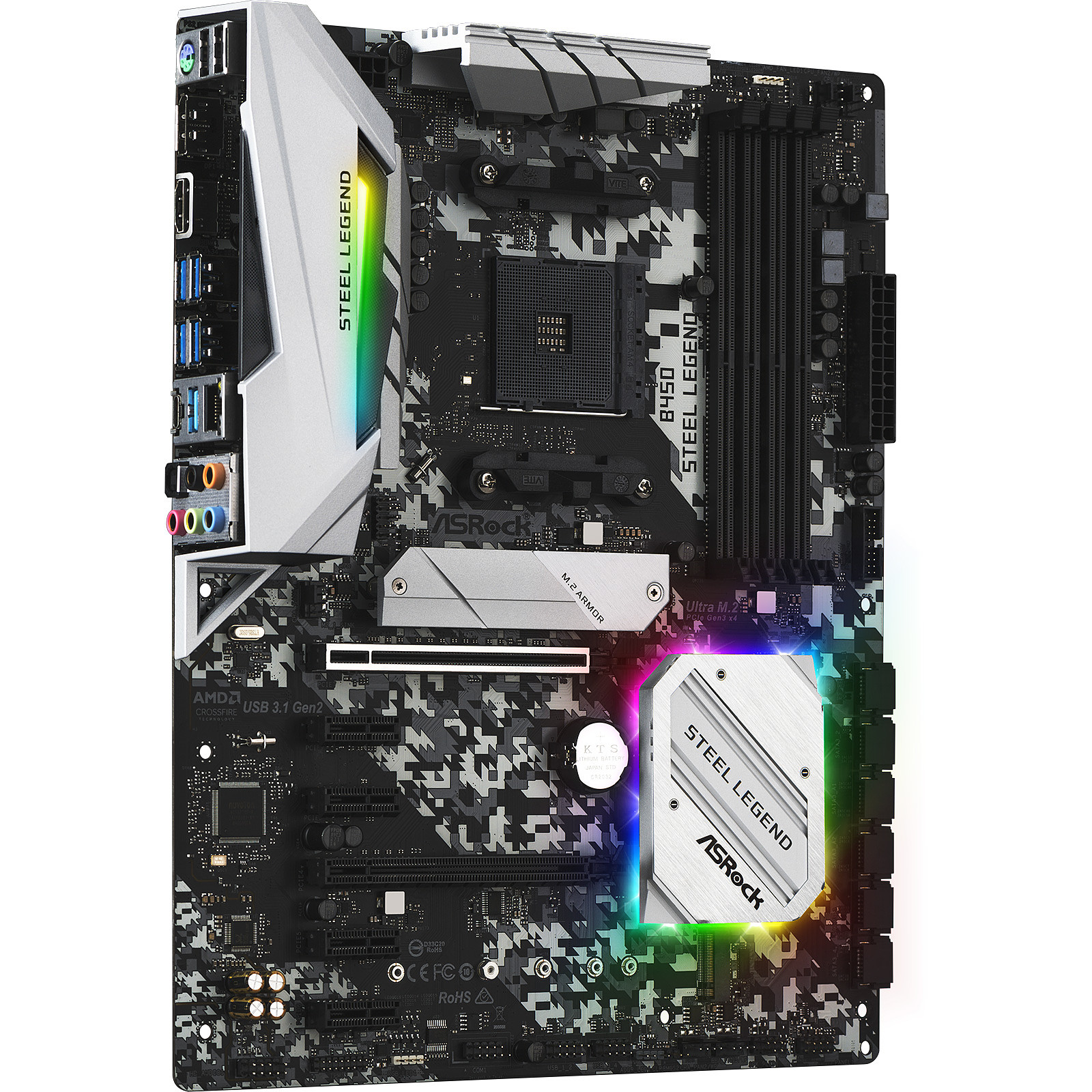ASRock B450 STEEL LEGEND · Reconditionné Carte mère Rue du