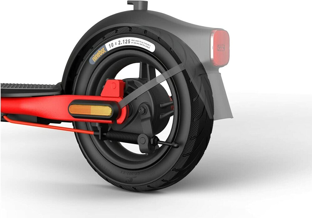 Trottinette Électrique Ninebot D18E – 500W, Autonomie 18km, Noir Et Rouge