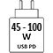 45 - 100 W